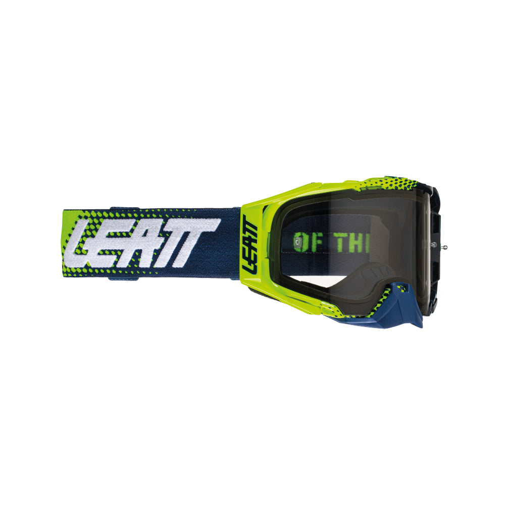 Leatt 2024 Goggles Velocity 6.5 Lime Blue - Light Grey Lens